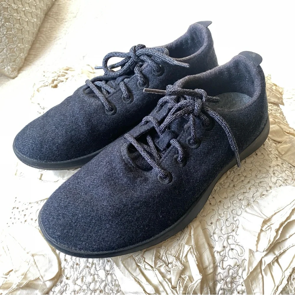 Allbirds Wool Runners Natural Charcoal Black Running Walking Sneakers Size 9 Men - Picture 1 of 16
